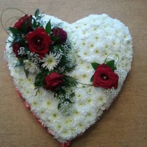 Funeral pillow wreath